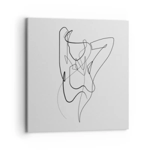 Lærredstryk - Billede på lærred - Virkelig, hvad er du for en person... - 70x70 cm