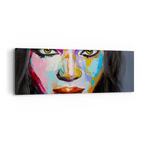 Lærredstryk - Billede på lærred - Du kan ikke tage dine øjne fra - 90x30 cm