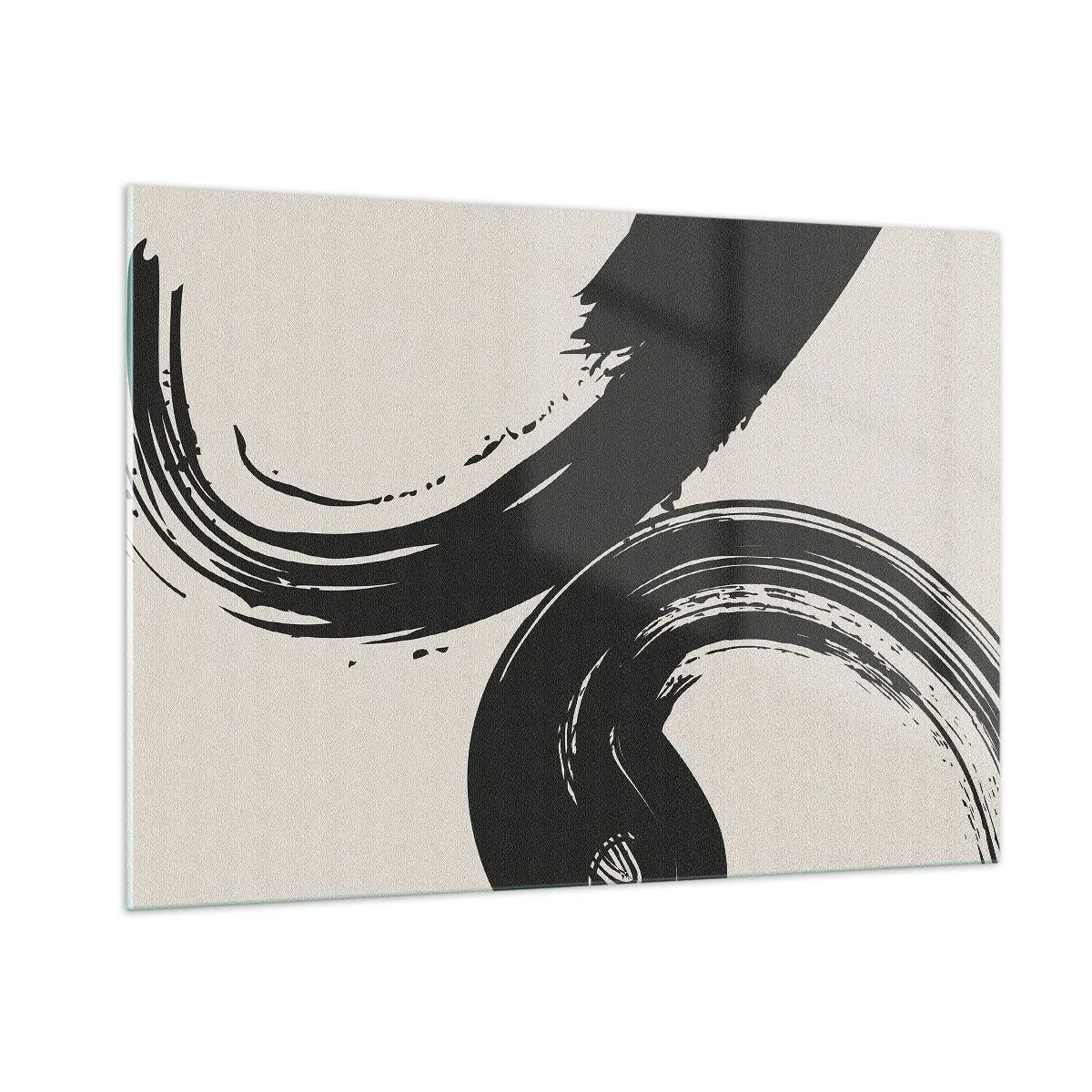 Billede på glas - Fejende og cirkulær - 100x70 cm