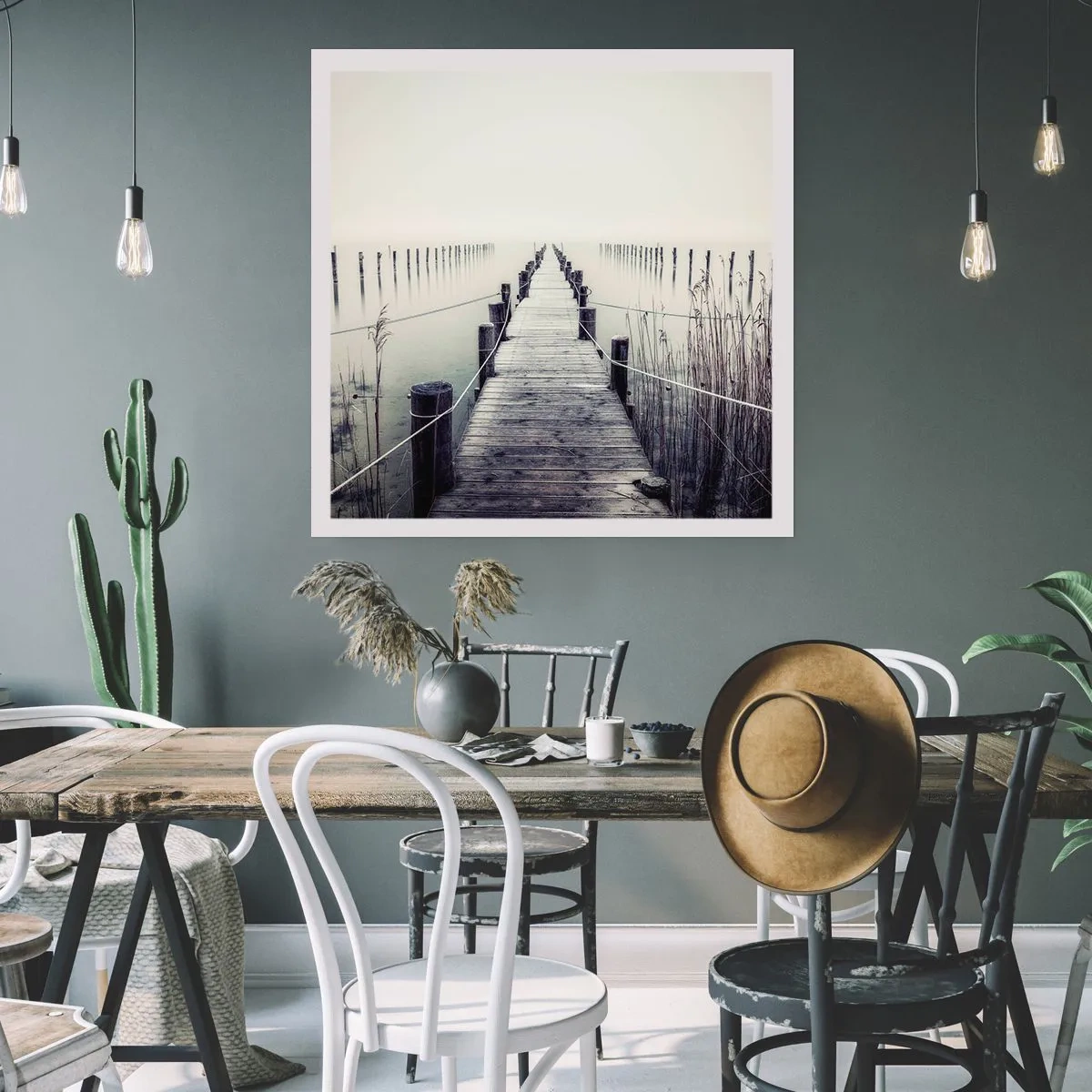 Plakat - Fordyb dig i fred - 50x50 cm