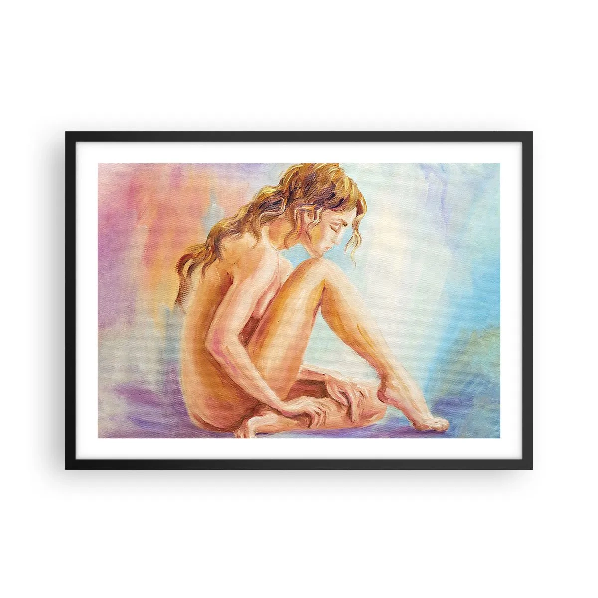 Plakat i sort ramme - Ungdomens handling - 70x50 cm
