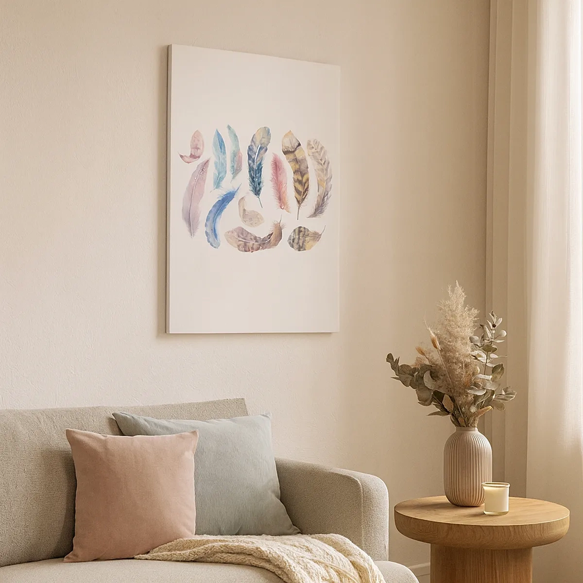 Lærredstryk - Billede på lærred - Letvægts, farverig og flerfarvet - 50x70 cm