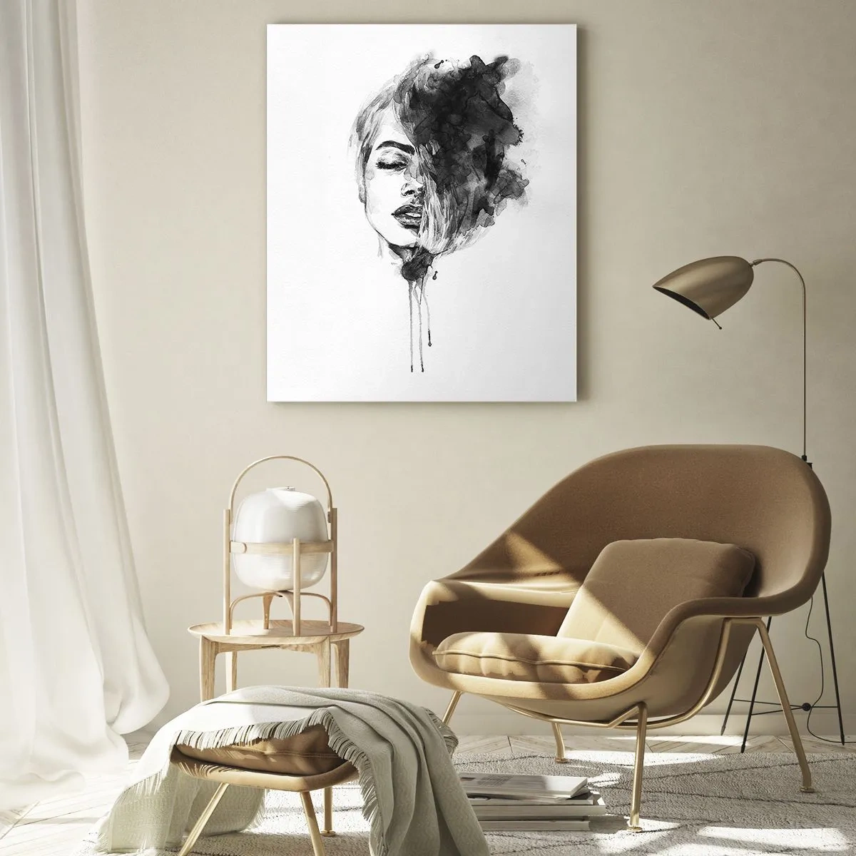 Billede på glas - Hvad piger drømmer om - 50x70 cm