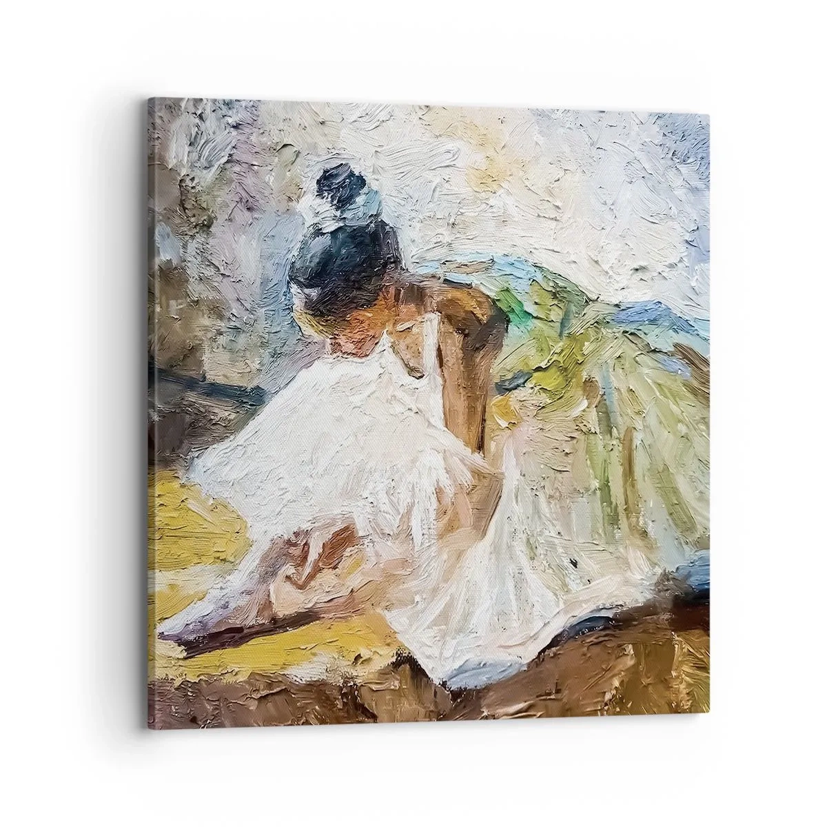 Lærredstryk - Billede på lærred - Fra et maleri af Degas - 70x70 cm