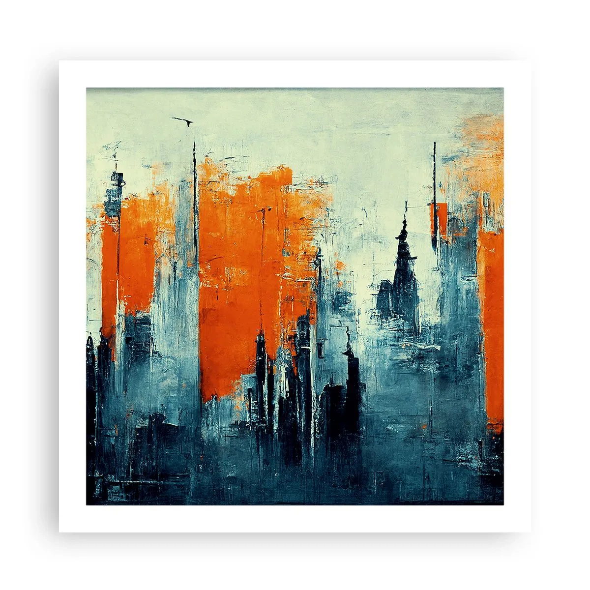 Plakat - Moderne landskab - 60x60 cm