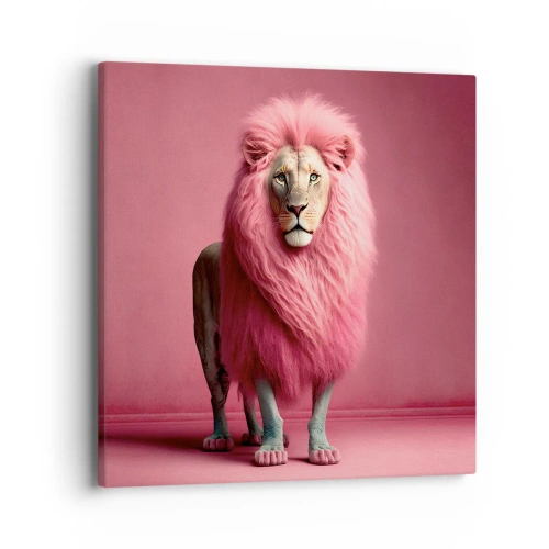 Lærredstryk - Billede på lærred - Og du er ikke længere bange - 40x40 cm