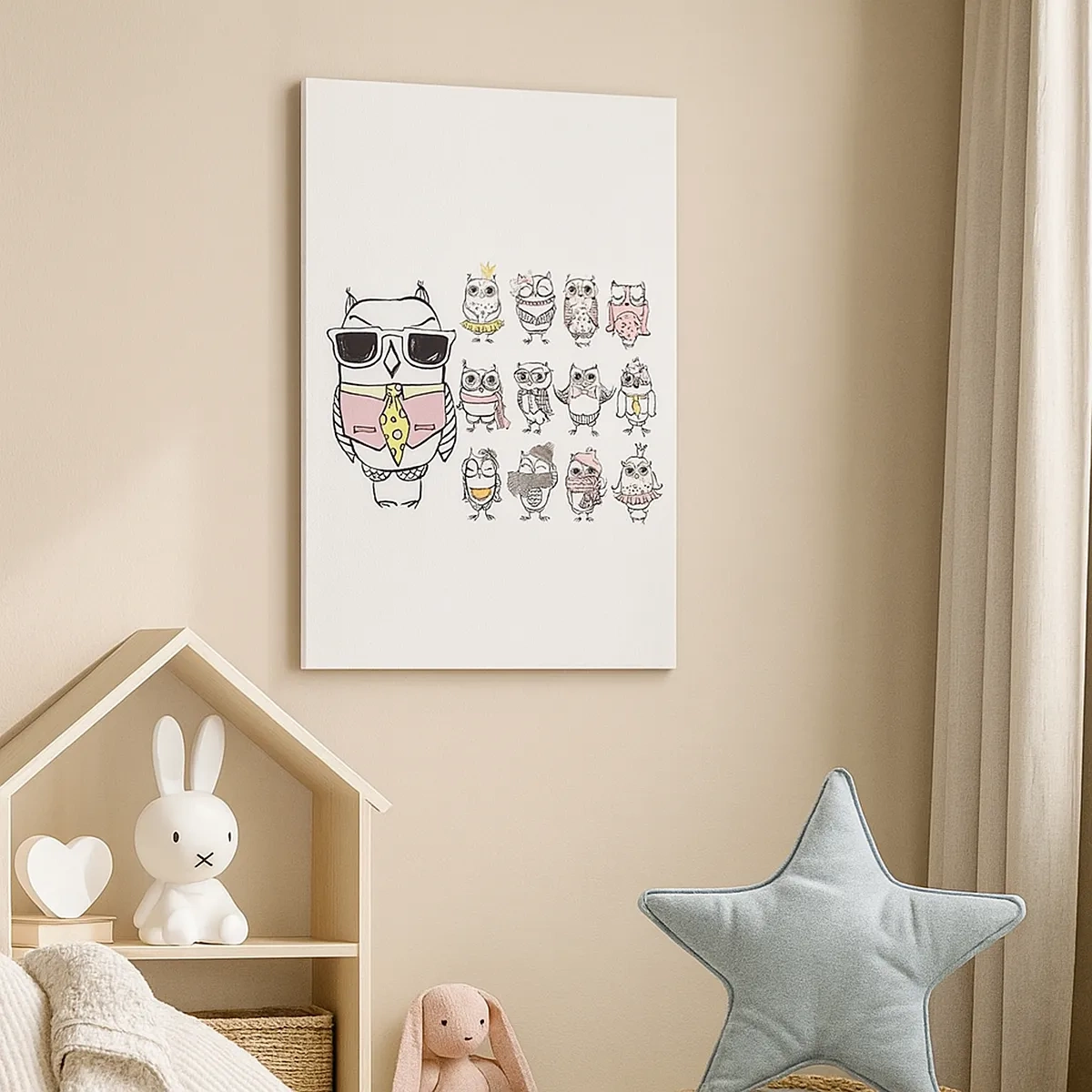 Lærredstryk - Billede på lærred - Så mange roller at spille - 50x70 cm