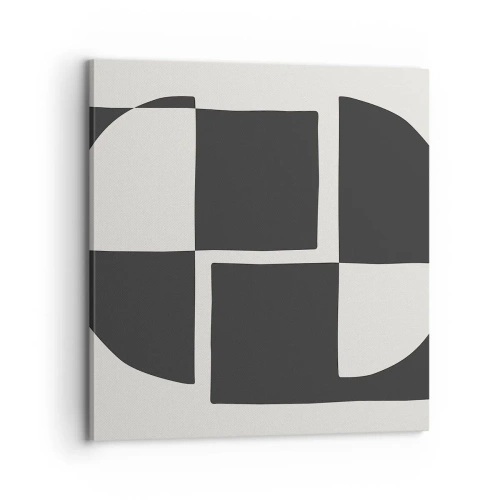 Lærredstryk - Billede på lærred - Antitese - syntese - 70x70 cm