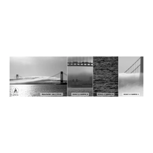 Fototapet Prøve Standard Eco - Sejl gennem Golden Gate - Landskab, Bro, San Francisco - 100x30 cm