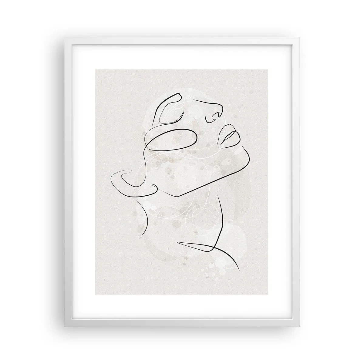 Plakat i hvid ramme - Skitse af drømmen - 40x50 cm