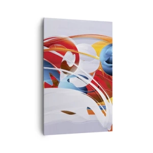 Lærredstryk - Billede på lærred - Elementernes dans - 80x120 cm