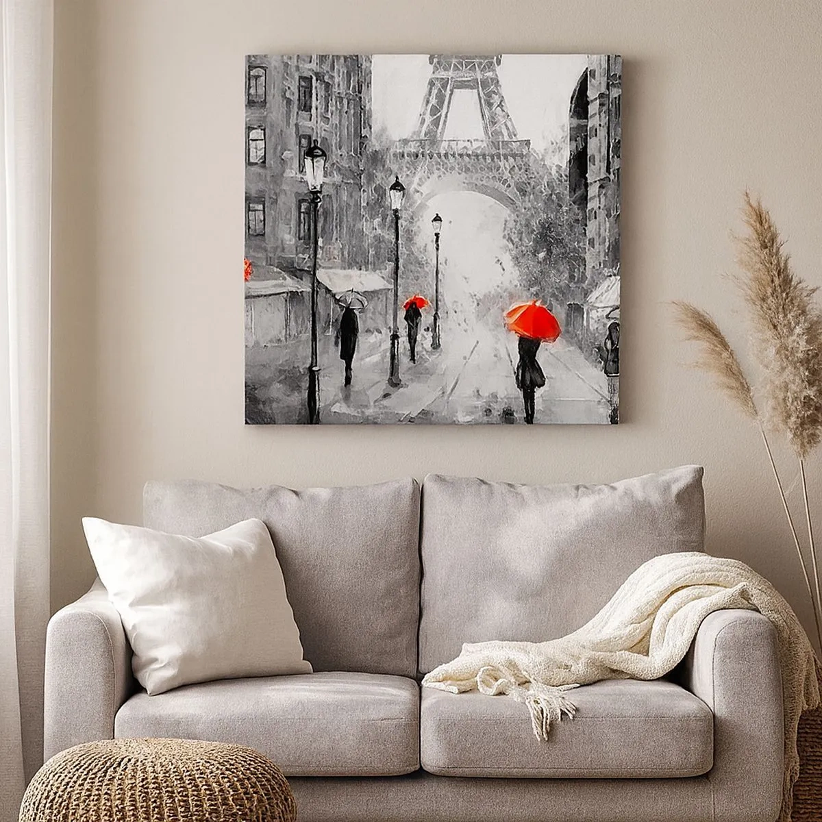 Lærredstryk - Billede på lærred - Alle veje fører til den - 30x30 cm