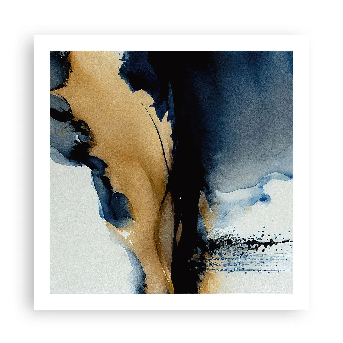 Plakat - Bag sløret - 60x60 cm