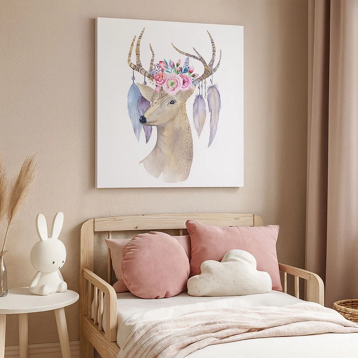 Lærredstryk - Billede på lærred - Sjælsguide - blid, uskyldig - 30x30 cm