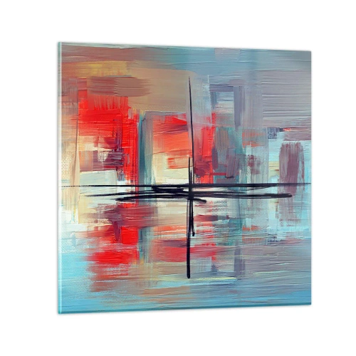 Billede på glas - Landskab i en ukendt dimension - 40x40 cm