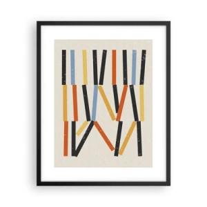 Plakat i sort ramme - Vandret komposition - 40x50 cm