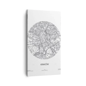Lærredstryk - Billede på lærred - Krakows anatomi - 45x80 cm