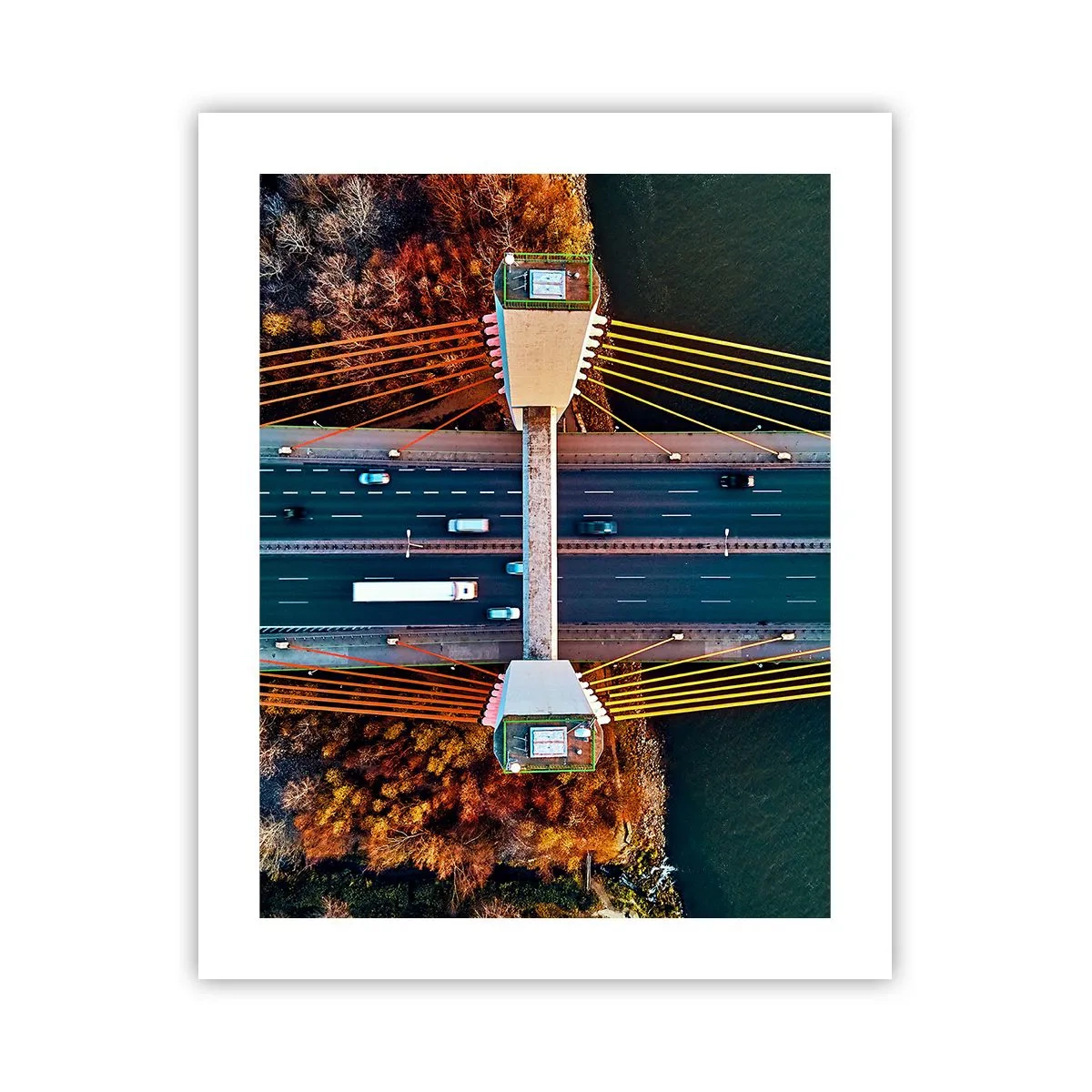 Plakat - Bag vandet, bag skovene - 40x50 cm