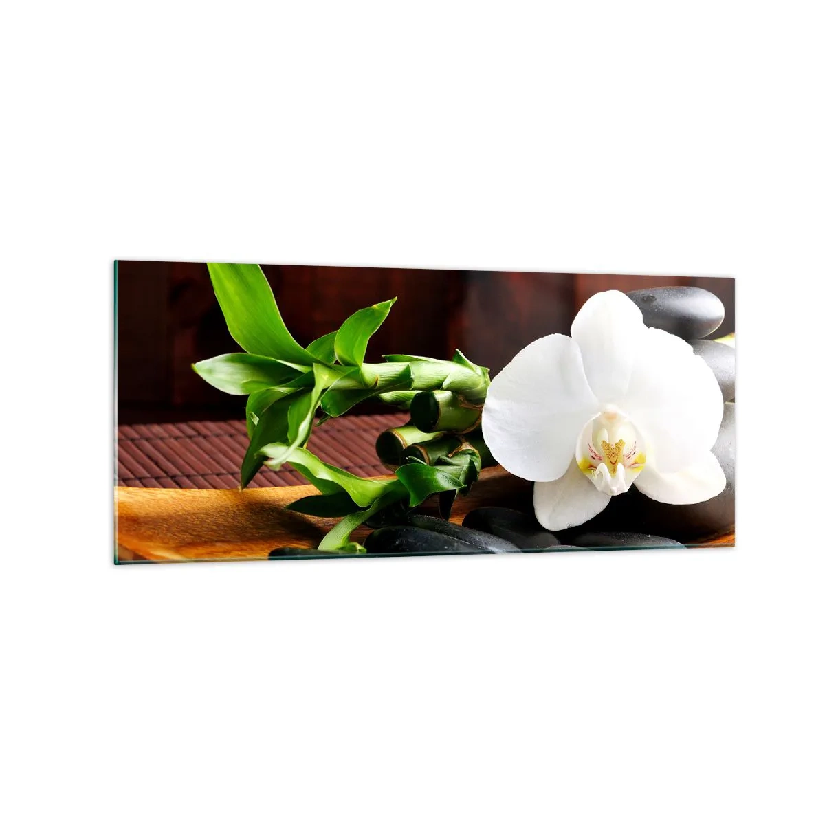 Billede på glas - Overgiv dig til naturens berøring - 120x50 cm