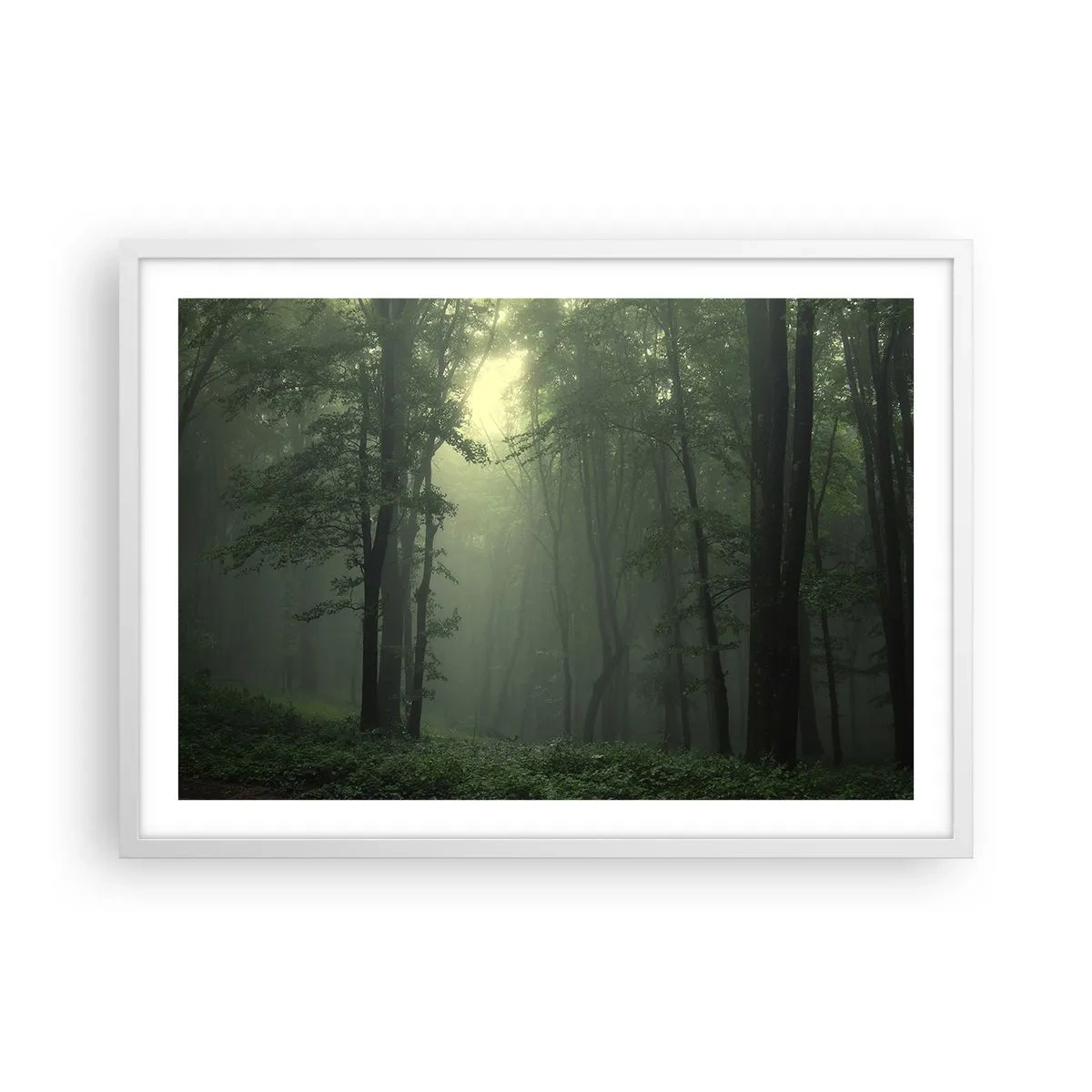 Plakat i hvid ramme - Før han vågner op - 70x50 cm