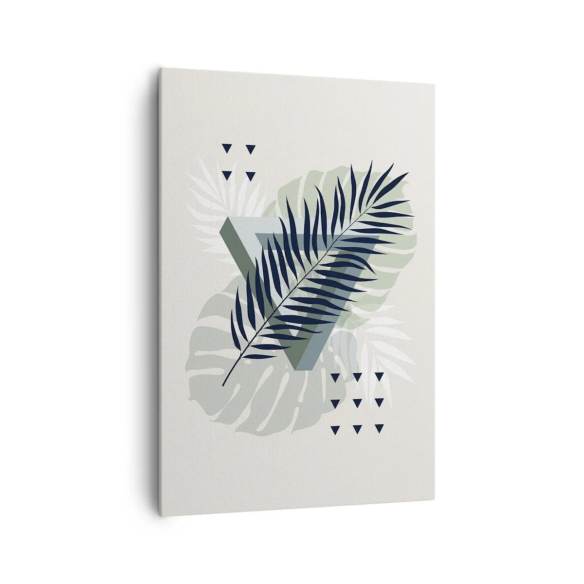 Lærredstryk - Billede på lærred - Natur og geometri - to ordener? - 70x100 cm