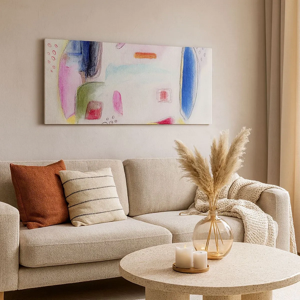 Lærredstryk - Billede på lærred - Mere konveks end konkav eller flad - 100x40 cm