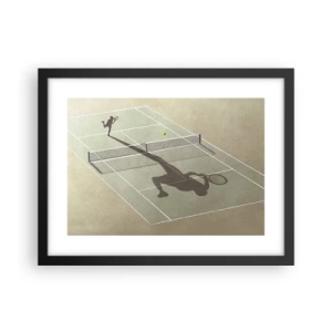 Plakat i sort ramme - Overvind dig selv - 40x30 cm