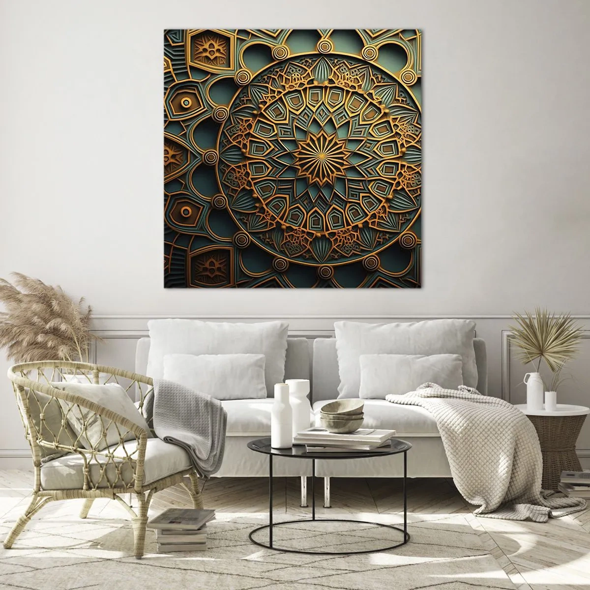 Billede på glas - I et arabisk klima - 50x50 cm