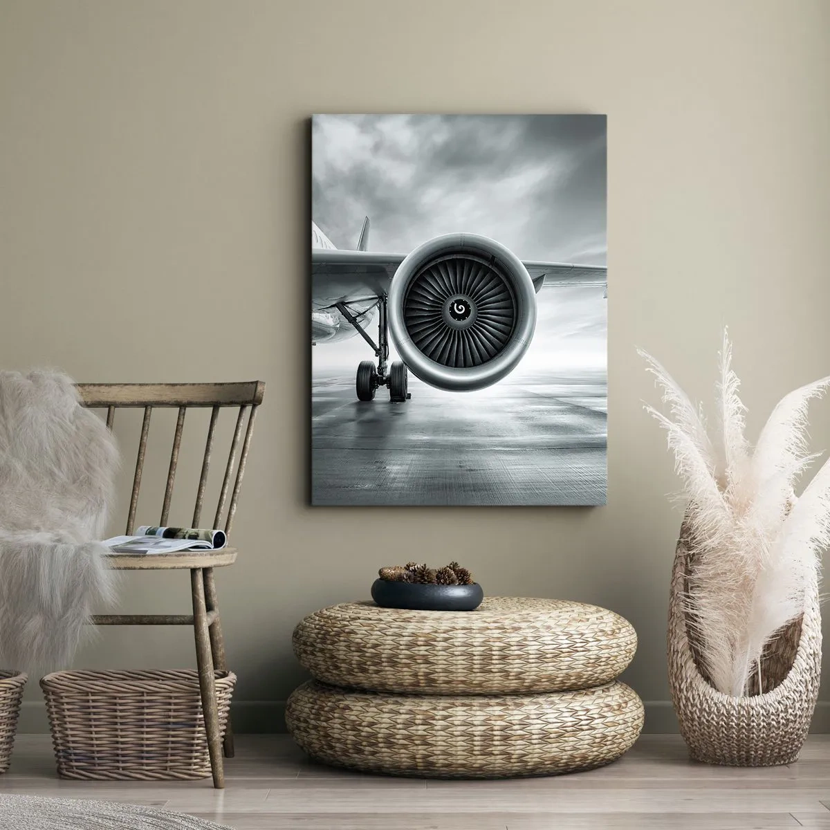 Lærredstryk - Billede på lærred - Der er kraft! - 65x120 cm