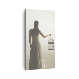 Lærredstryk - Billede på lærred - Vær fri - 65x120 cm