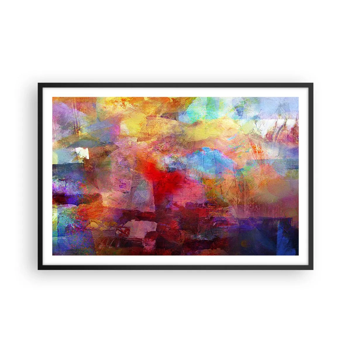 Plakat i sort ramme - Et kig ind i regnbuen - 91x61 cm