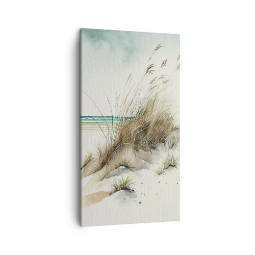 Lærredstryk - Billede på lærred - Pakket ind i sand - 45x80 cm