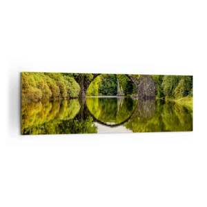 Lærredstryk - Billede på lærred - På mødet mellem to verdener - 160x50 cm