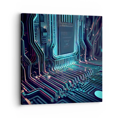 Lærredstryk - Billede på lærred - Jeg tror... - 30x30 cm