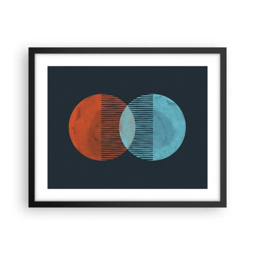 Plakat i sort ramme - Astronomisk fantasi - 50x40 cm