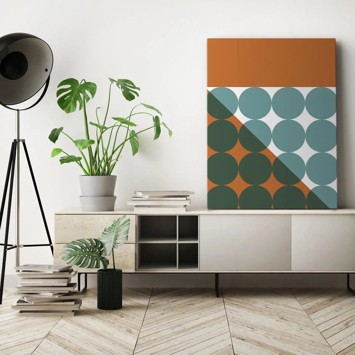 Lærredstryk - Billede på lærred - Op og over - 80x120 cm