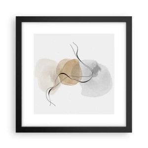 Plakat i sort ramme - Perler i luften - 30x30 cm