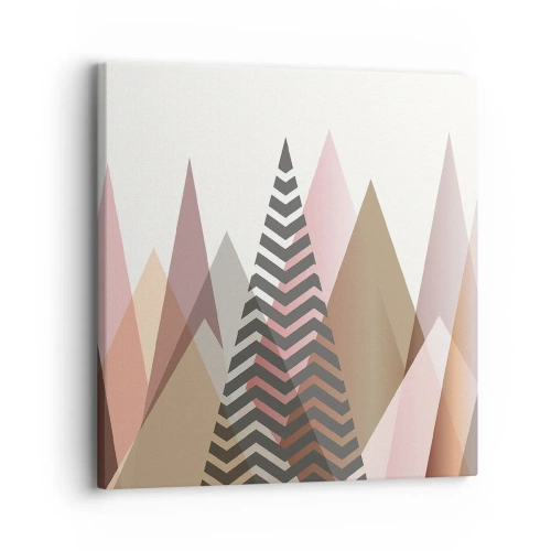 Lærredstryk - Billede på lærred - Pyramide udsigt - 30x30 cm