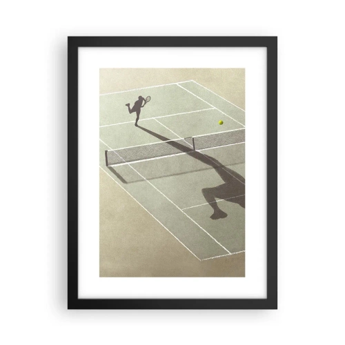 Plakat i sort ramme - Overvind dig selv - 30x40 cm