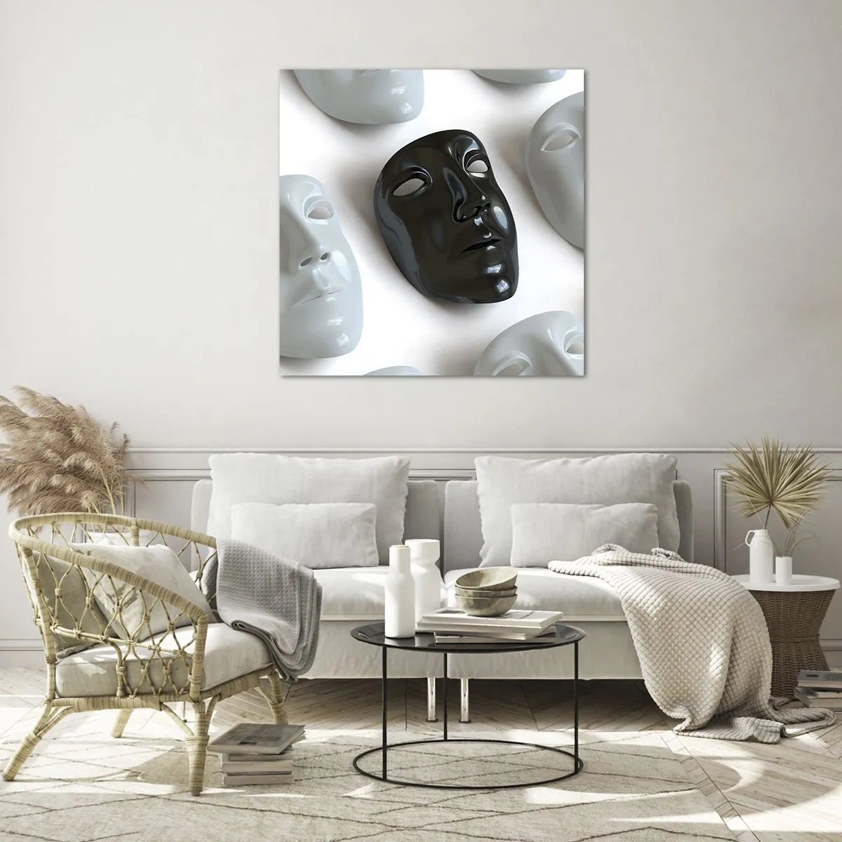 Billede på glas - Hvordan skiller man sig ud? - 50x50 cm