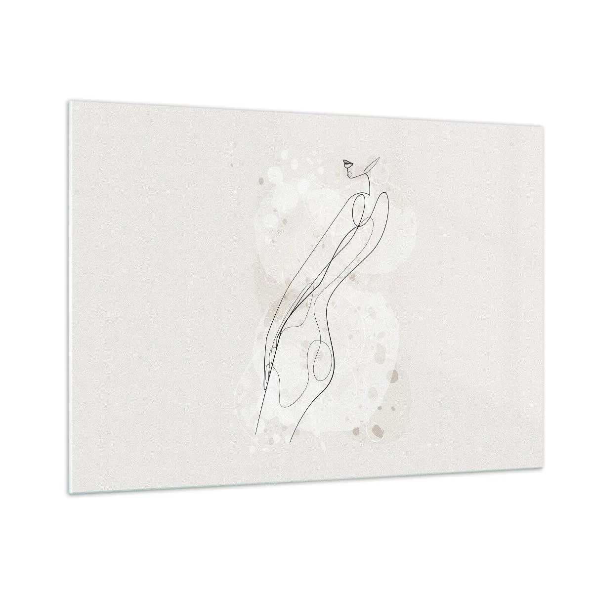 Billede på glas - At forvilde sig med blikket - 100x70 cm