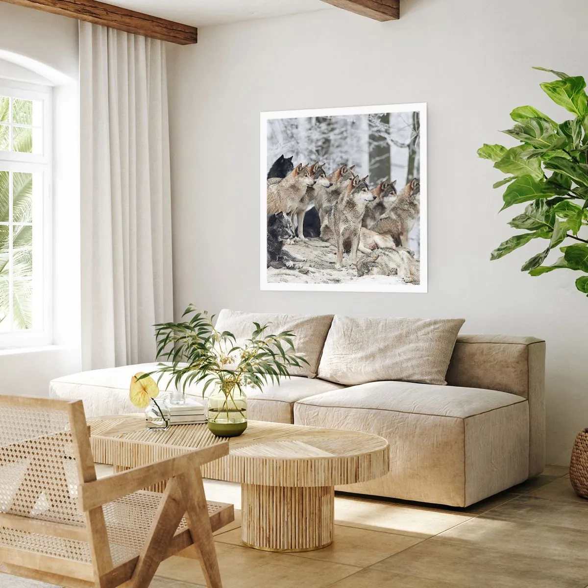 Plakat - Familie og venner - 50x50 cm