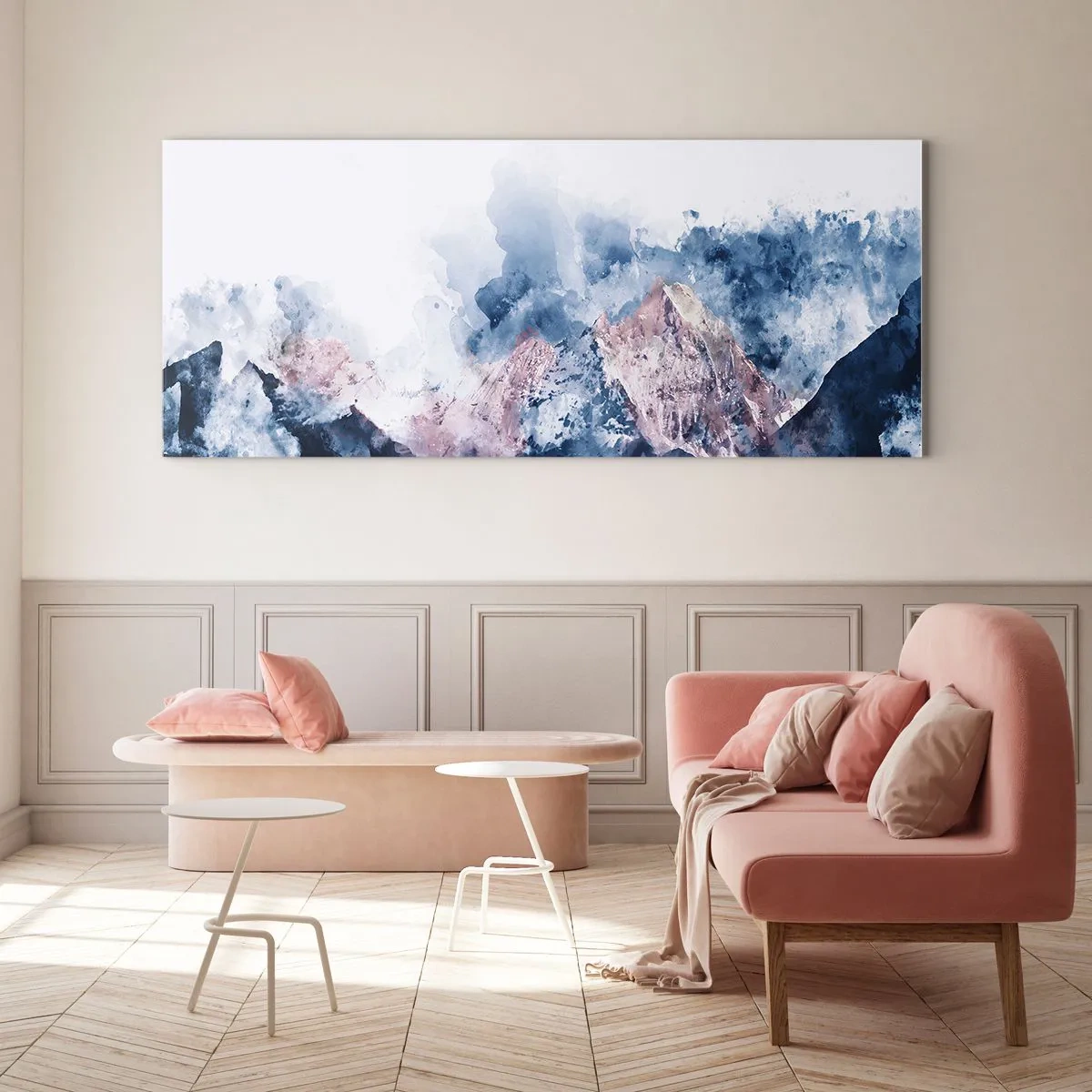 Billede på glas - Dette er toppene! - 120x50 cm