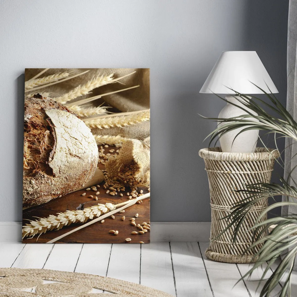 Lærredstryk - Billede på lærred - Appetitlig, velduftende, sprød - 55x100 cm