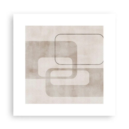 Plakat - Geometrisk fuga - 30x30 cm