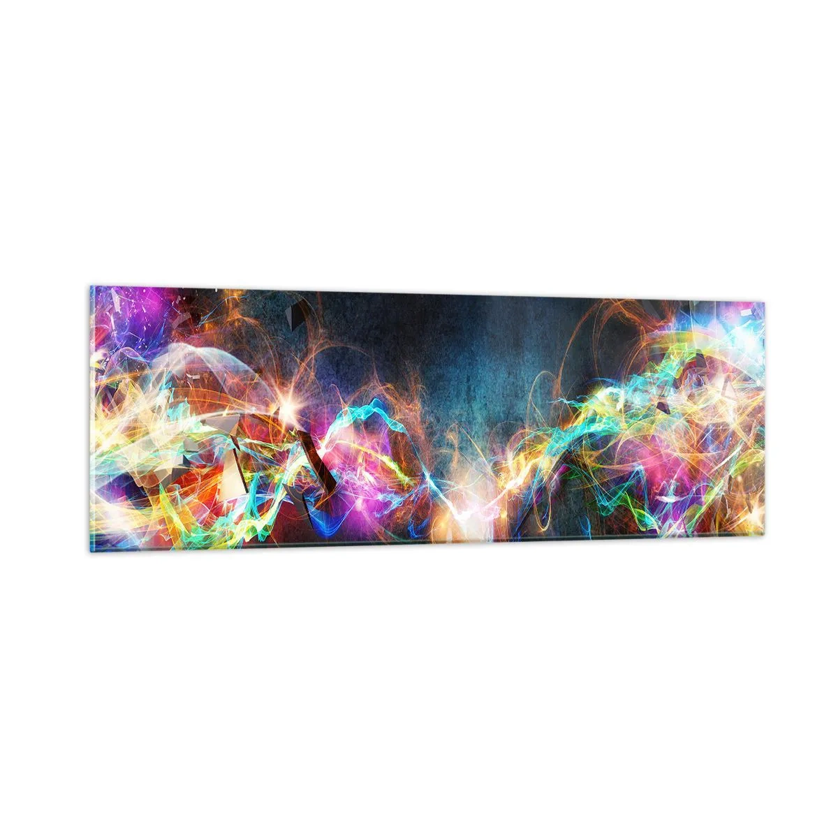 Billede på glas - Glædeligt imod mørket - 90x30 cm