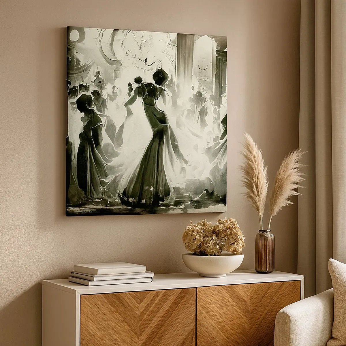 Lærredstryk - Billede på lærred - Den store maskerade - 30x30 cm