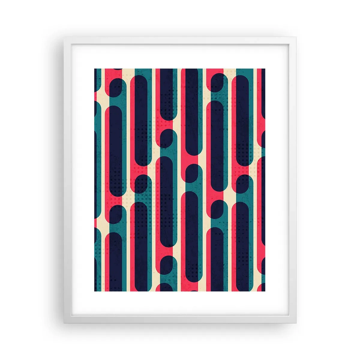 Plakat i hvid ramme - Indad og fremad - 40x50 cm