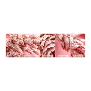 Fototapet Prøve Standard Eco - Blomsterkaskade i lyserødt - Tørrede blomster, Buket blomster, Blomster - 100x30 cm