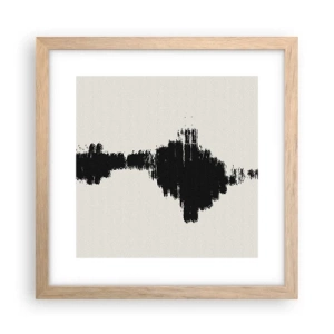 Plakat i ramme af lyst egetræ - Fantasiens vibrationer - 30x30 cm